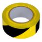 Preview: Floor marking tape black-yellow soft PVC adhesive tape warning tape marking tape trade fair industry 33m
